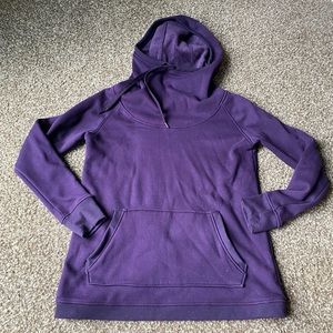 Active Life Purple Cowl Neck Hoodie Sweatshirt Size Small